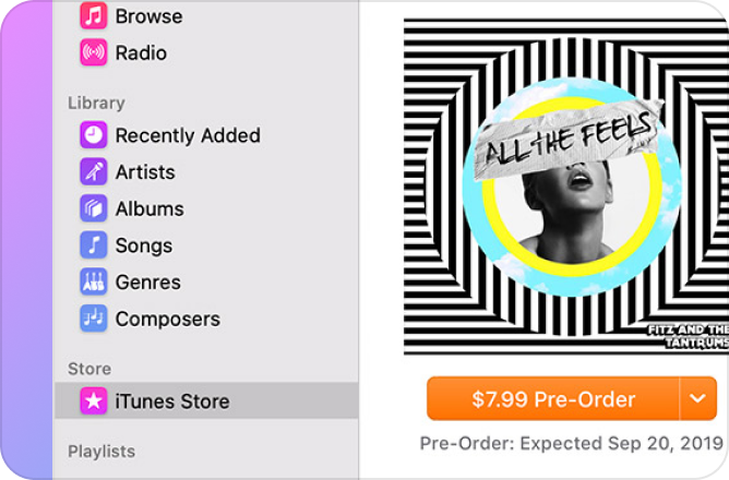 itunes pre-order page